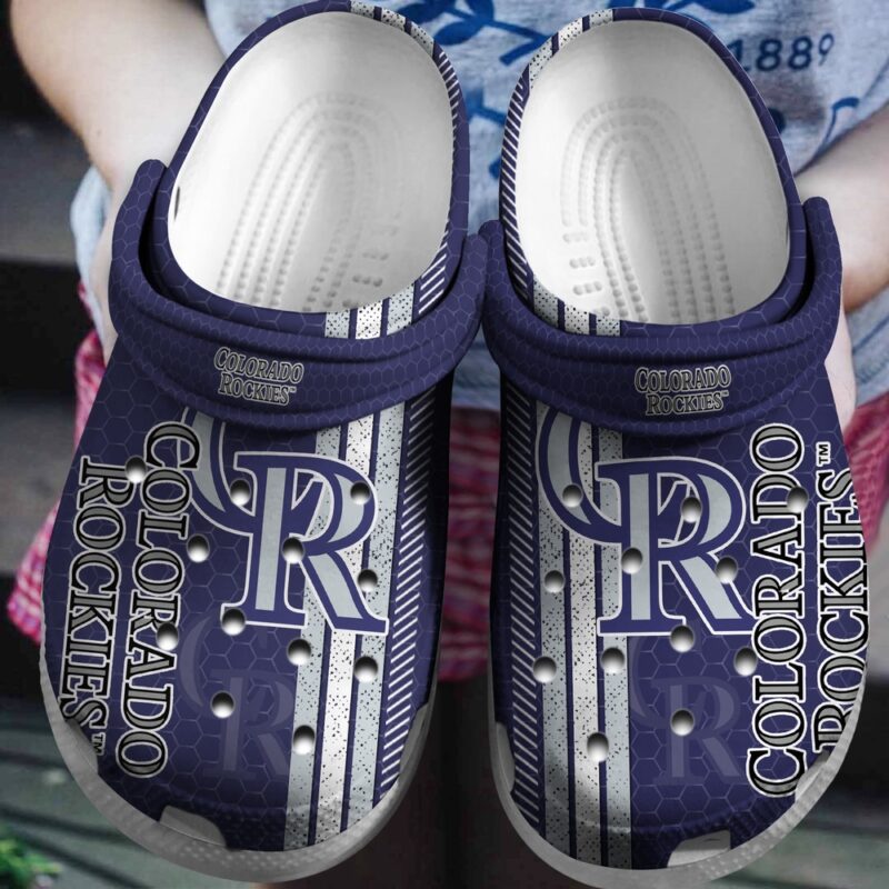 MLB Rockies Purple Clog Shoesshoes For Fan MLB