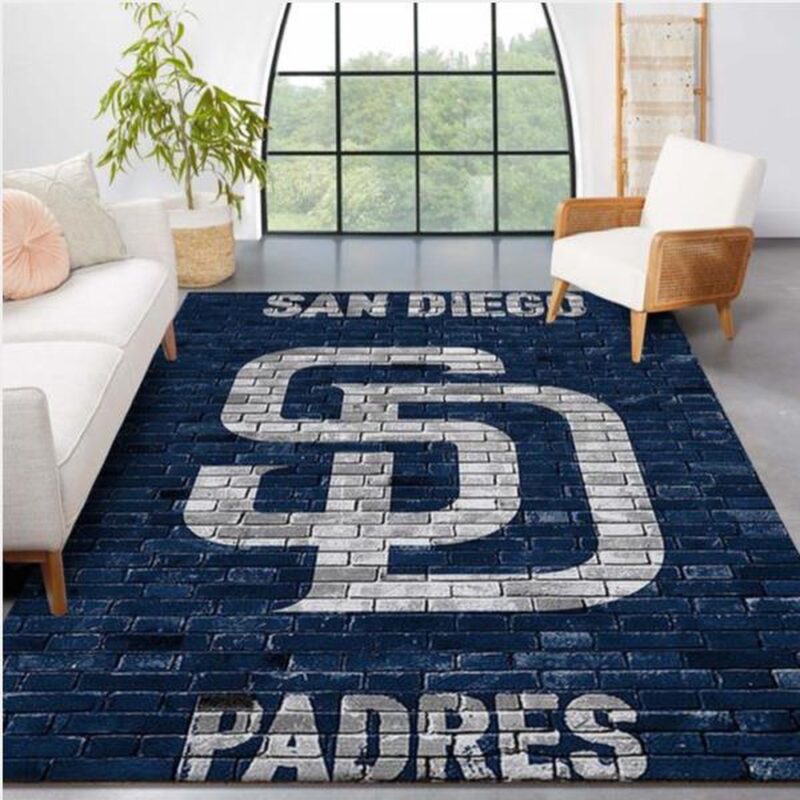 MLB San Diego Padres Area Rug Baseball Floor Decor The Us Decor