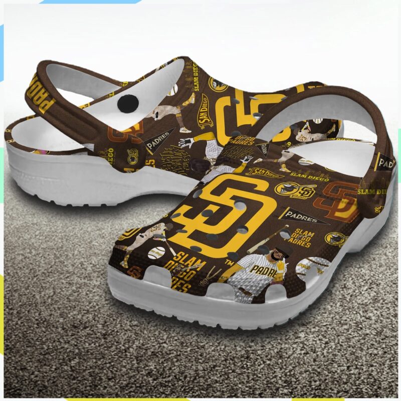 MLB San Diego Padres Crocs Shoes San Diego Padres Merch For Men Women And Kids