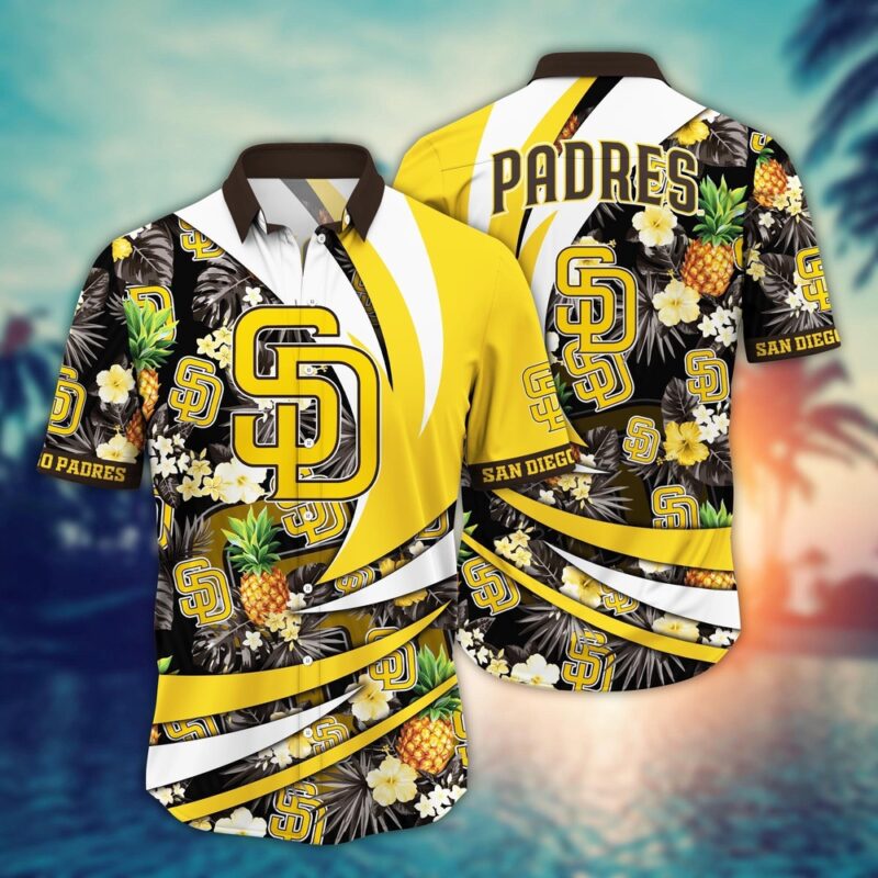 MLB San Diego Padres Hawaiian Shirt Flower Bloom In Glory For Fans
