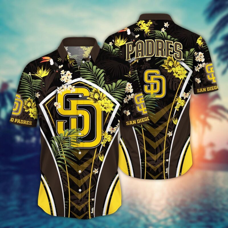 MLB San Diego Padres Hawaiian Shirt Flower Strike A Style Pose For Fans