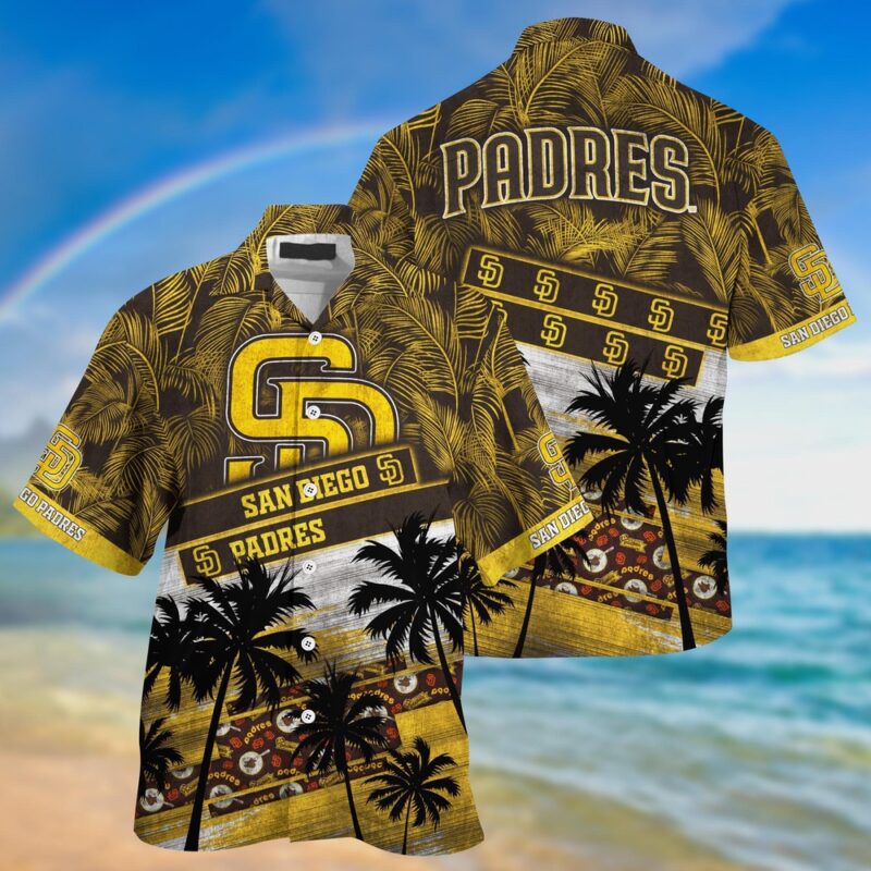 MLB San Diego Padres Hawaiian Shirt Palm Tree Pattern For Fans Sports