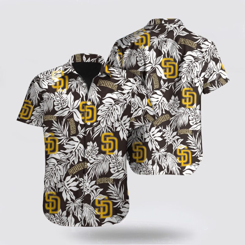 MLB San Diego Padres Hawaiian Shirt Tropical Pattern For Fan MLB