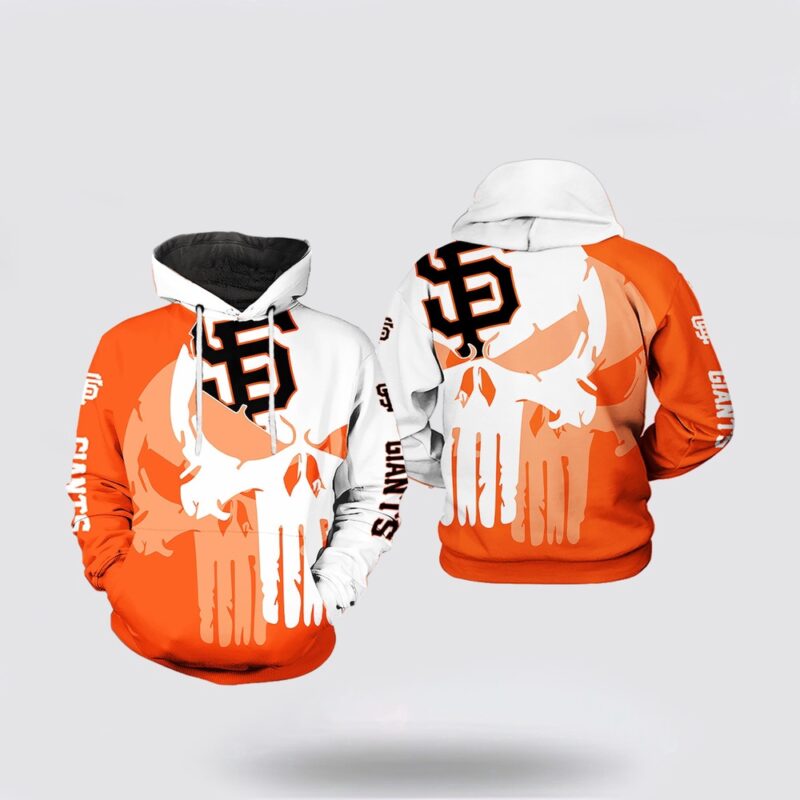 MLB San Francisco Giants 3D Hoodie Team Skull For Fans MLB