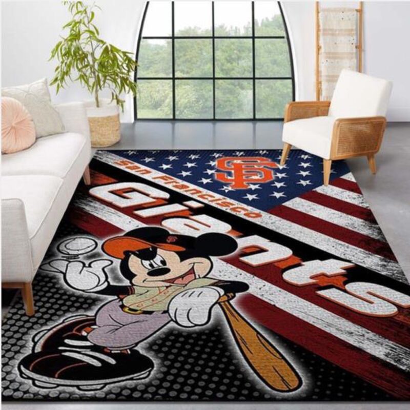 MLB San Francisco Giants Area Rug Logo Mickey Us Style Nice Gift Home Decor