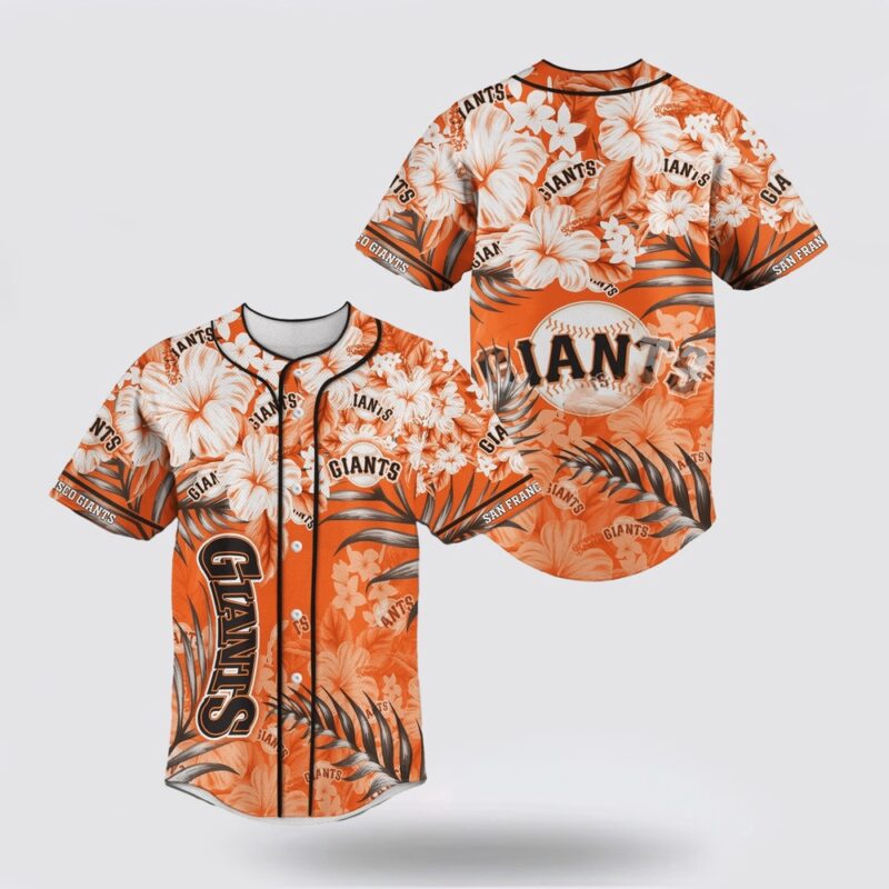 MLB San Francisco Giants Baseball Jersey With Flower Design For Fans Jersey