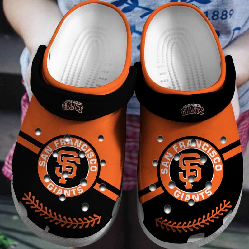 MLB San Francisco Giants Crocs Clog Orange – Black For Fan Baseball