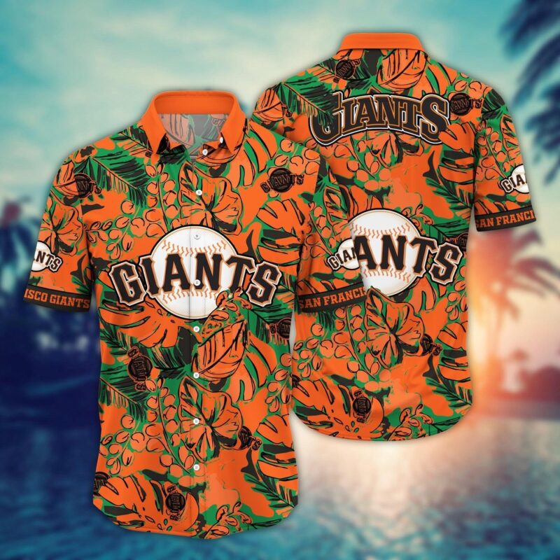 MLB San Francisco Giants Hawaiian Shirt Flower Palm Tree Paradise For Fans