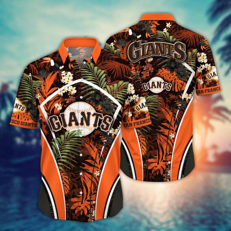 MLB San Francisco Giants Hawaiian Shirt Flower Strike A Style Pose For Fans