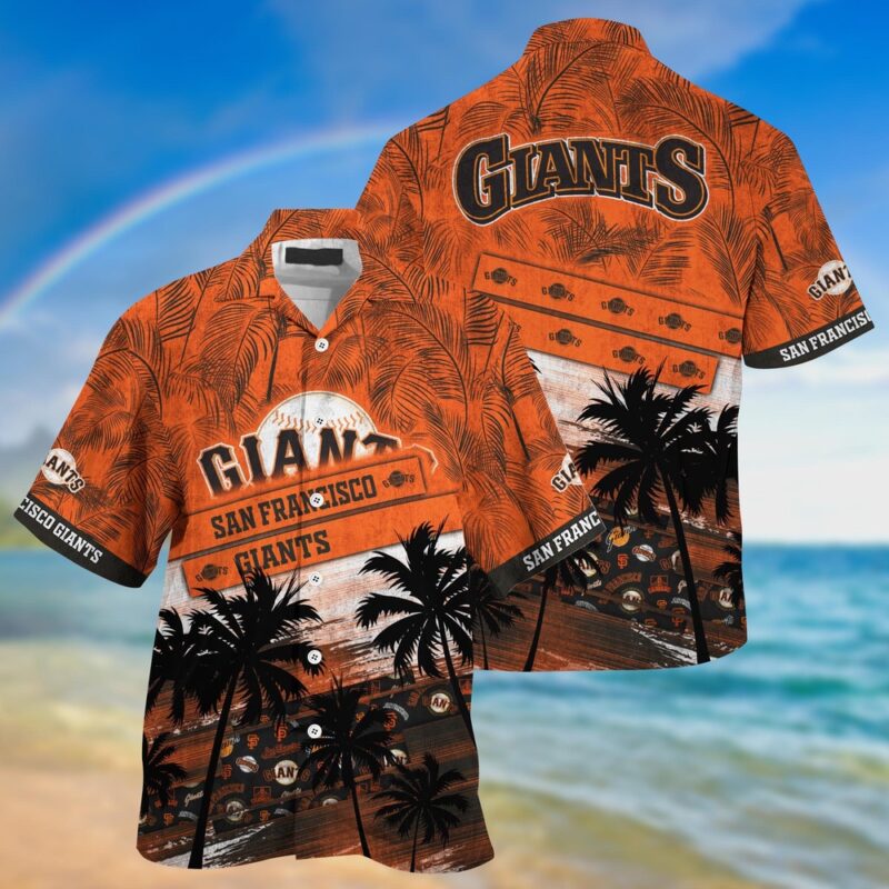 MLB San Francisco Giants Hawaiian Shirt Palm Tree Pattern For Fans Sports