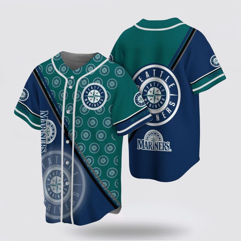 MLB Seattle Mariners Baseball Jersey Simple Design For Fans Jersey
