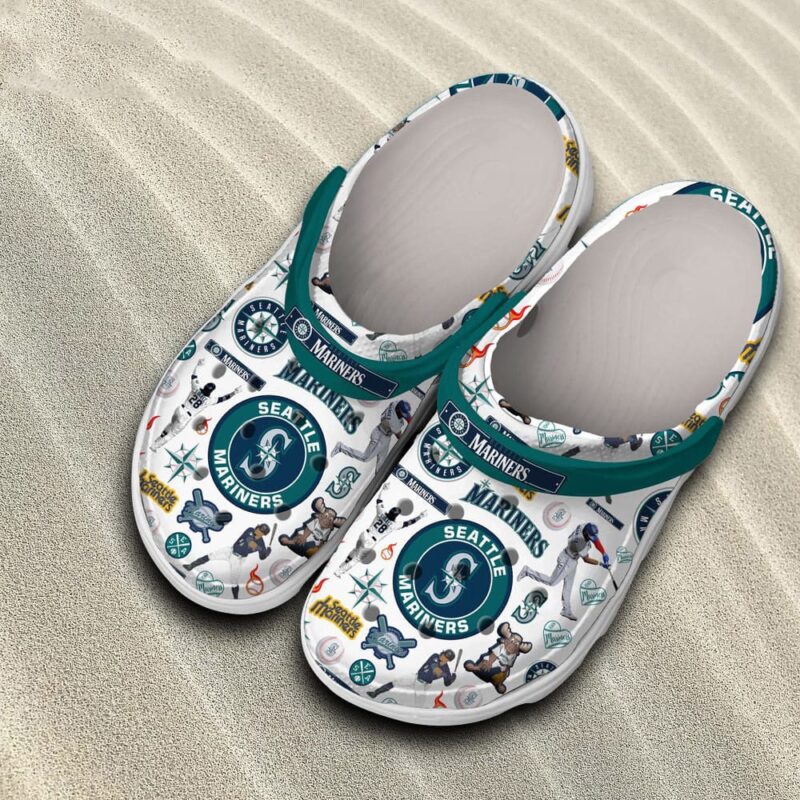MLB Seattle Mariners Baseball team Crocs Shoes Mariners Gifts For Men Women And Kids