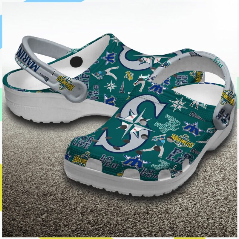 MLB Seattle Mariners Crocs Shoes Seattle Mariners Team Gifts For Men Women And Kids