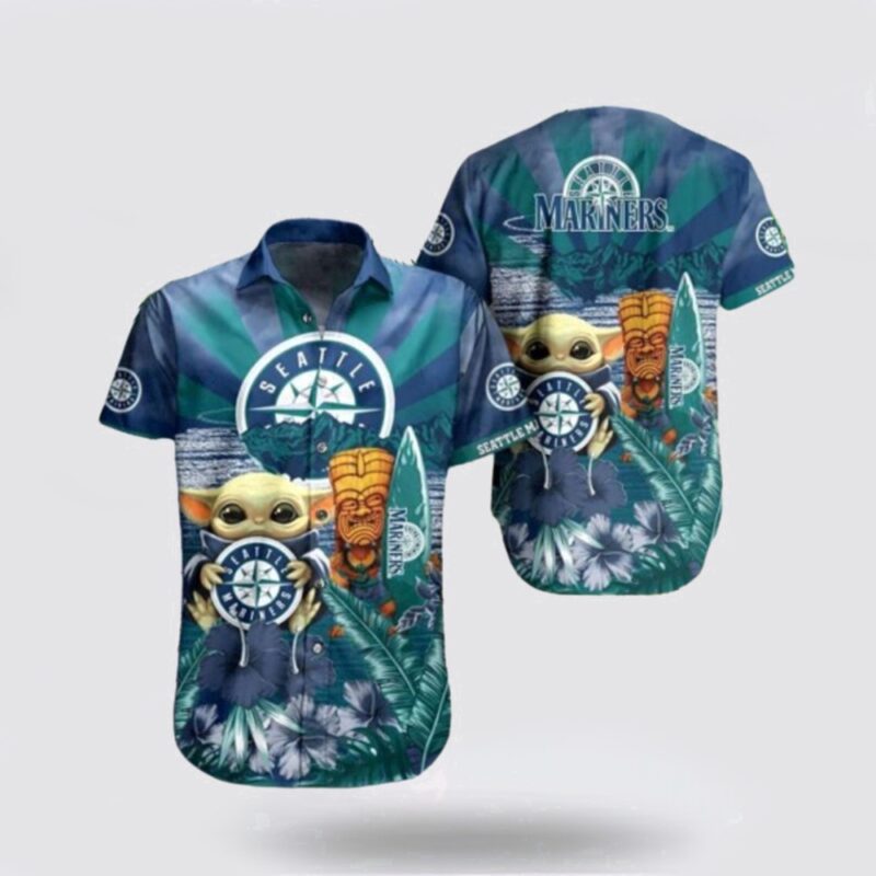 MLB Seattle Mariners Hawaiian Shirt Turn The Beach Into A Catwalk With Stylish Coastal Outfits For Fans
