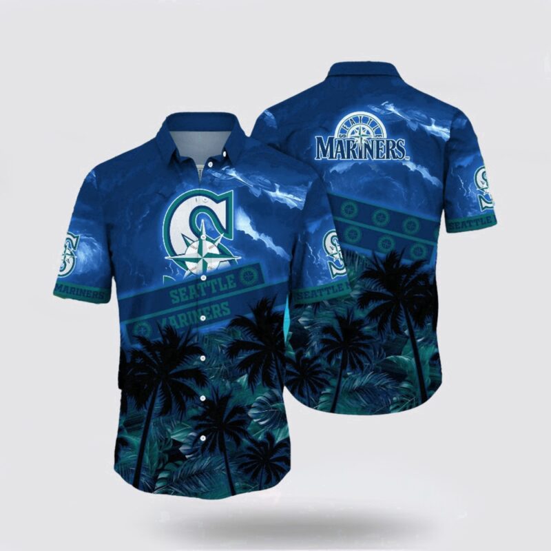 MLB Seattle Mariners Hawaiian Shirt Welcome Summer Full Of Energy With Tropical Fashion Outfits For Fans