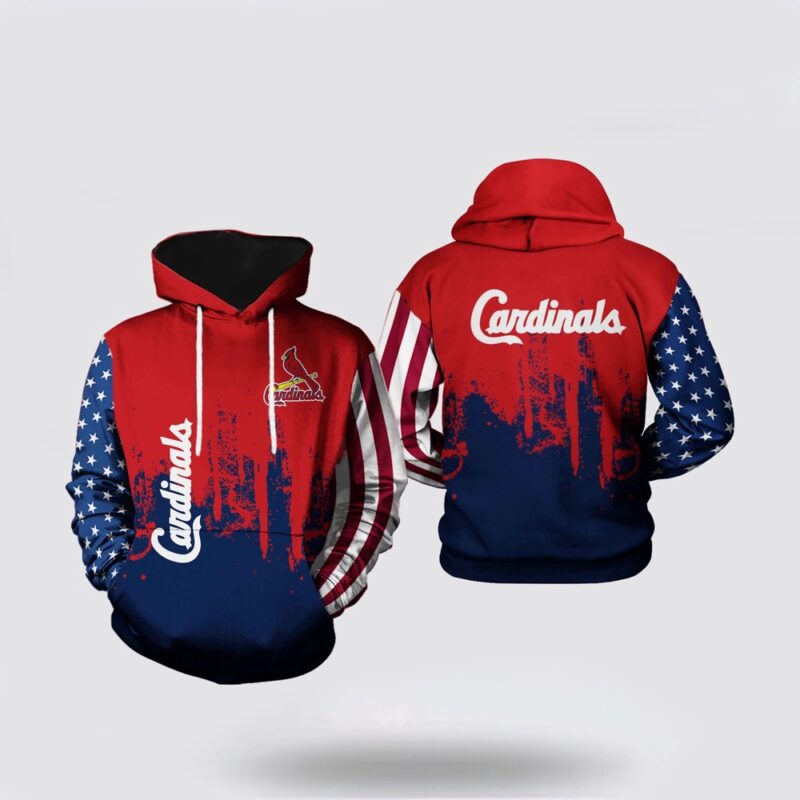 MLB St. Louis Cardinals 3D Hoodie Team US For Fan MLB