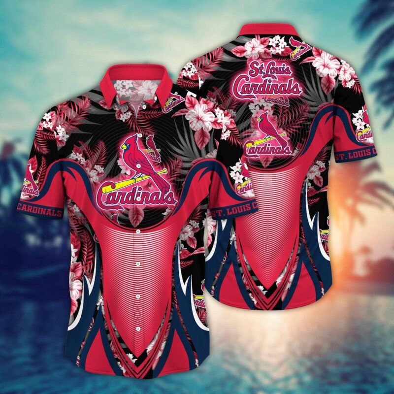 MLB St. Louis Cardinals Hawaiian Shirt Flower Grandstand Glamour For Fans