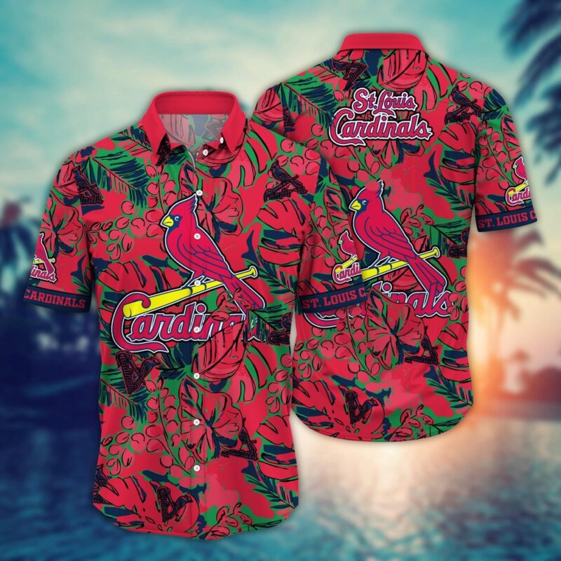 MLB St. Louis Cardinals Hawaiian Shirt Flower Palm Tree Paradise For Fans