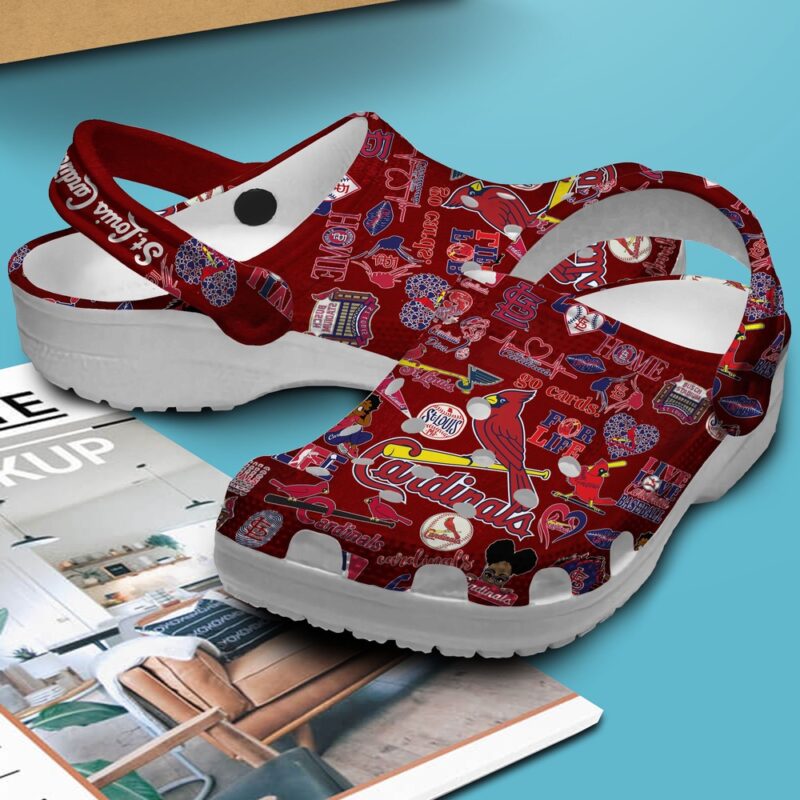 MLB St. Louis Cardinals Crocs Crocband Clogs Shoes Comfortable For Men Women and Kids