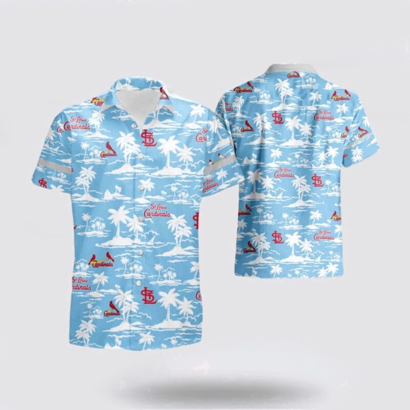 MLB St Louis Cardinals Hawaiian Shirt Swaying With Palms Reveals The Charm Of Exotic Clothing For Fans
