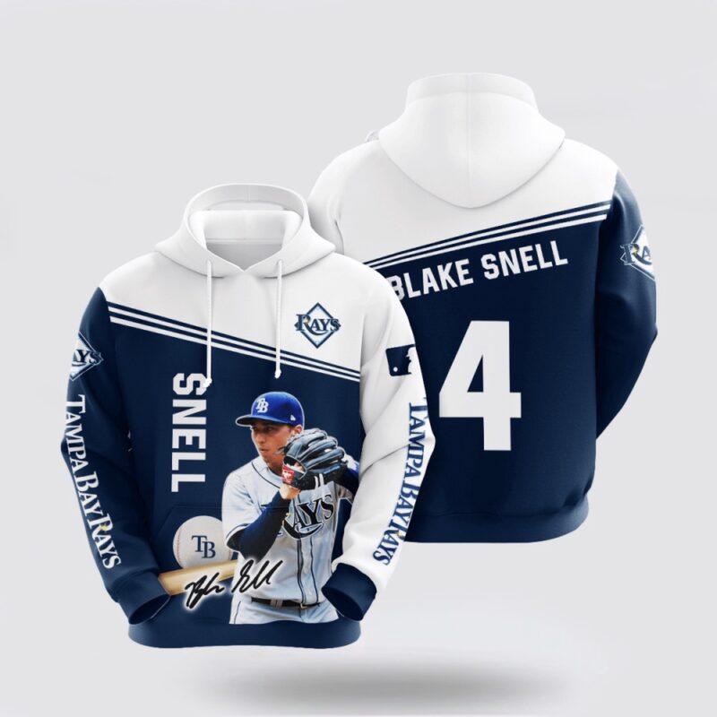 MLB Tampa Bay Rays 3D Hoodie Blake Snell For Fan MLB