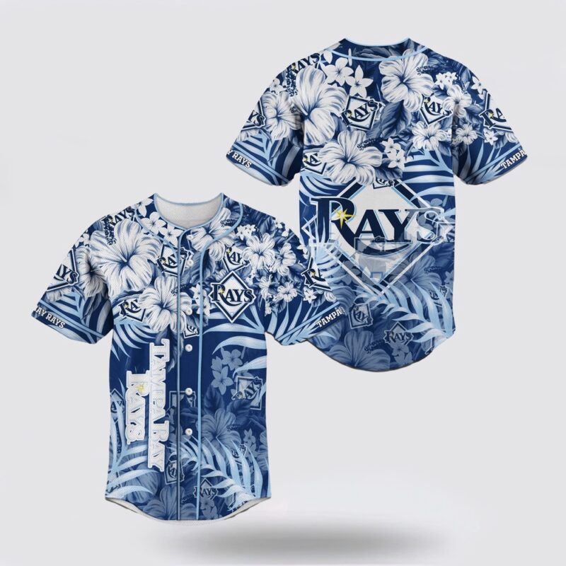 MLB Tampa Bay Rays Baseball Jersey Flower For Fans Jersey