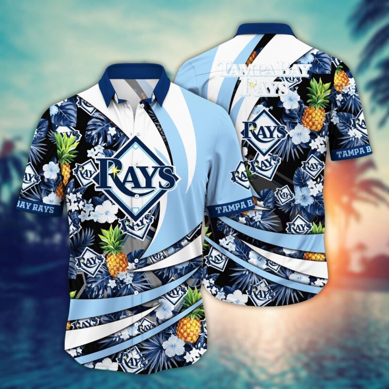 MLB Tampa Bay Rays Hawaiian Shirt Flower Bloom In Glory For Fans