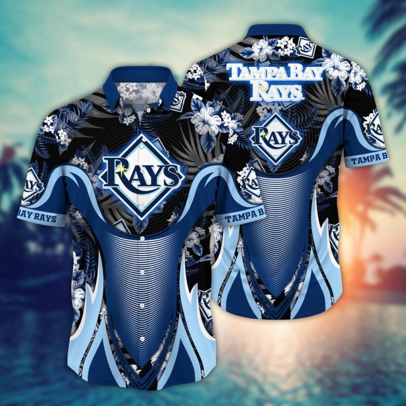 MLB Tampa Bay Rays Hawaiian Shirt Flower Grandstand Glamour For Fans