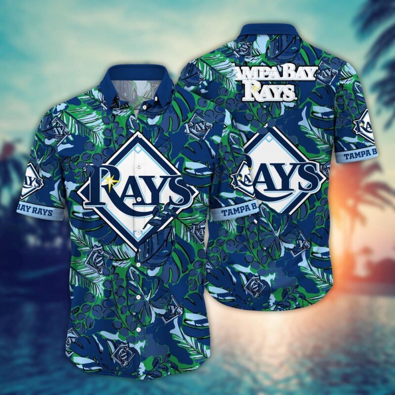MLB Tampa Bay Rays Hawaiian Shirt Flower Palm Tree Paradise For Fans