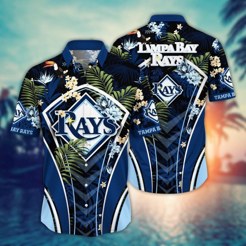MLB Tampa Bay Rays Hawaiian Shirt Flower Strike A Style Pose For Fans