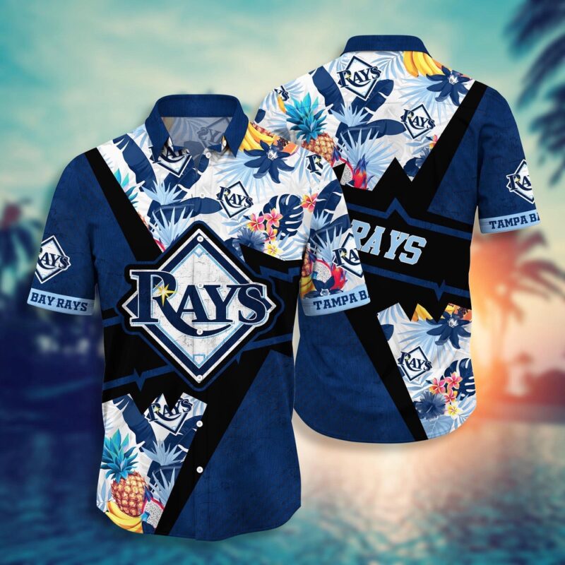 MLB Tampa Bay Rays Hawaiian Shirt Flower Swing Into Sunset For Fans