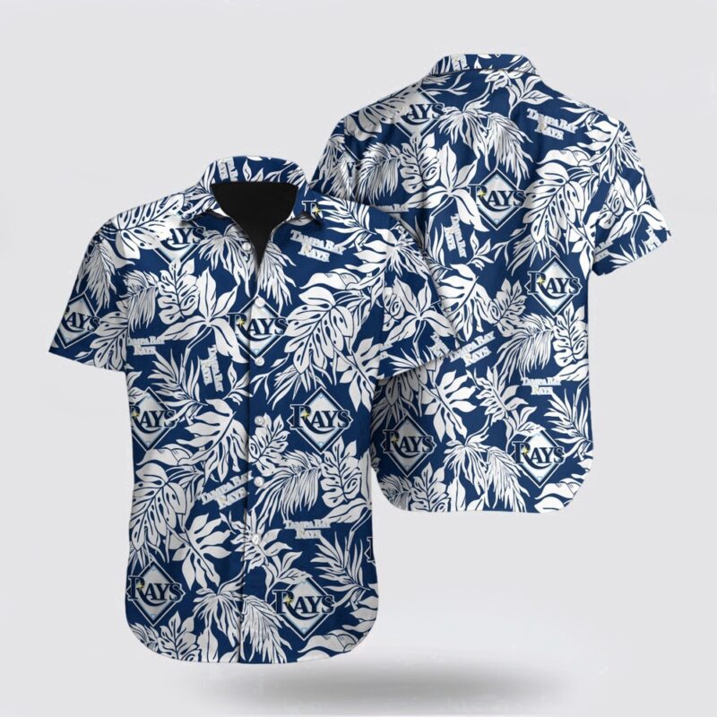 MLB Tampa Bay Rays Hawaiian Shirt Palm Leaf Pattern For Fan MLB
