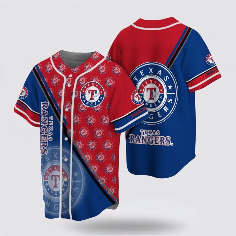MLB Texas Rangers Baseball Jersey Simple Design For Fans Jersey