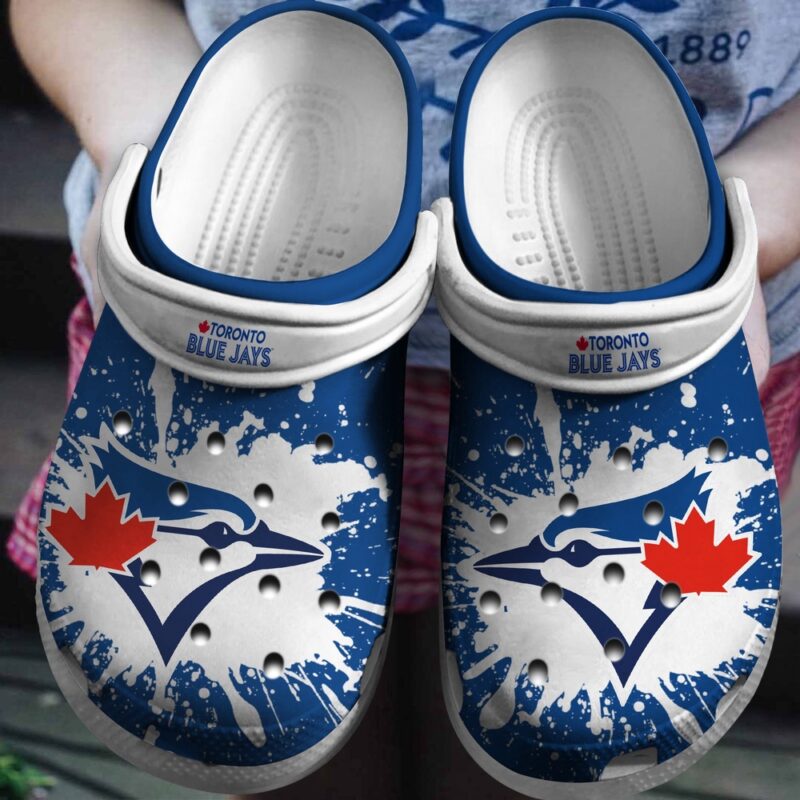 MLB Toronto Blue Jays Crocs Clog Blue – White For Fan Baseball