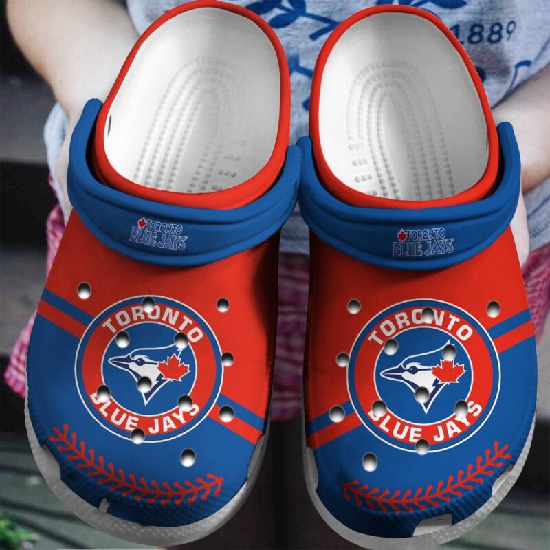 MLB Toronto Blue Jays Crocs Clog Red – Blue For Fan Baseball