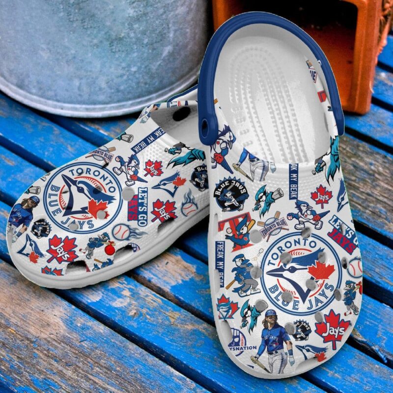 MLB Toronto Blue Jays Crocs Shoes Blue Jays Merch For Men Women And Kids