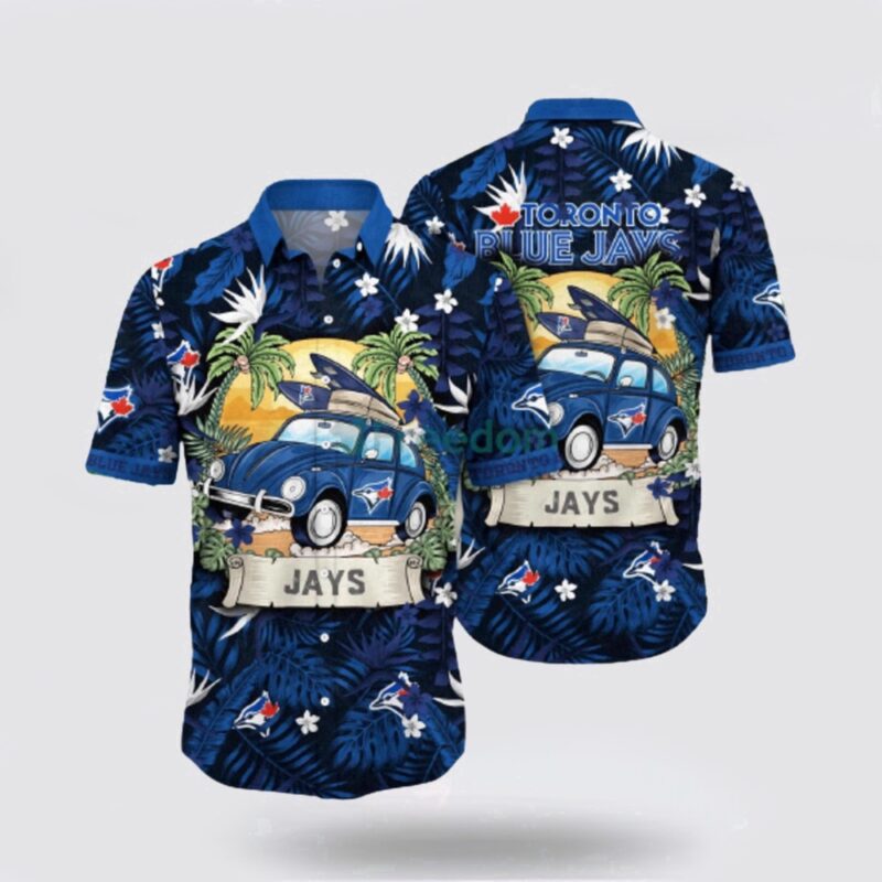 MLB Toronto Blue Jays Hawaiian Shirt Immerse Yourself In The Sea Breeze With Exotic Outfits For Fans
