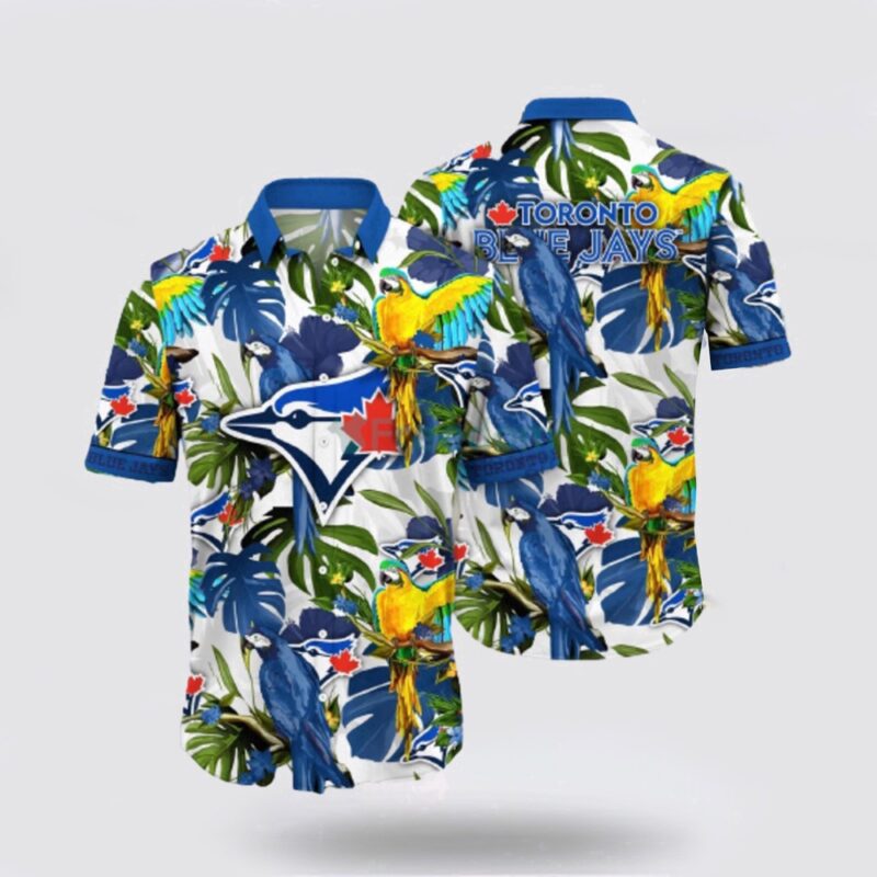 MLB Toronto Blue Jays Hawaiian Shirt Surf In Style With Cool Beach Outfits For Fans