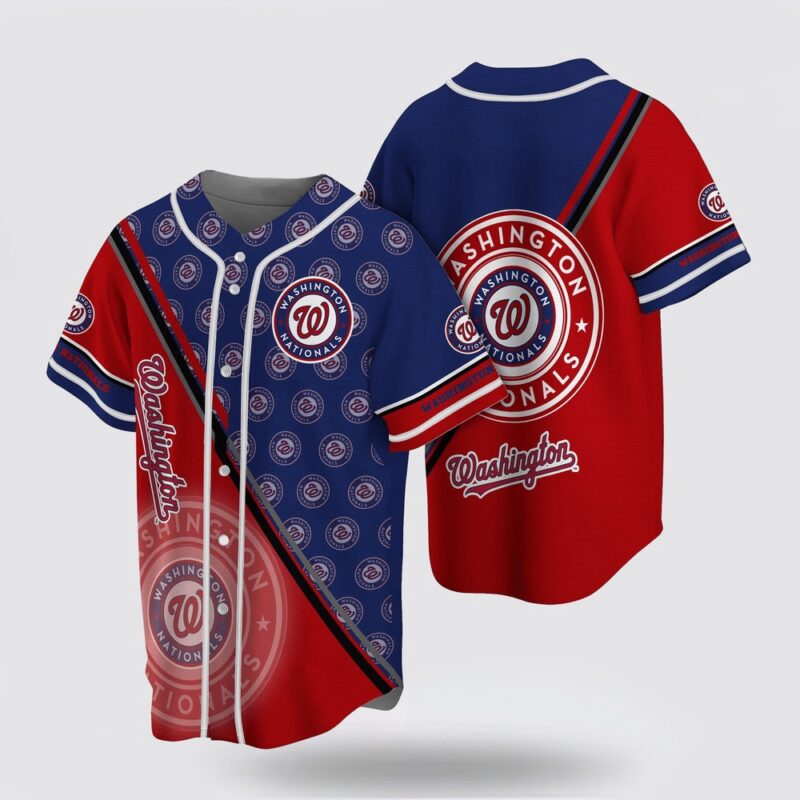 MLB Washington Nationals Baseball Jersey Simple Design For Fans Jersey