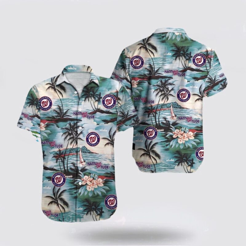 MLB Washington Nationals Hawaiian Shirt Immerse Yourself In The Sea Breeze With Exotic Outfits For Fans