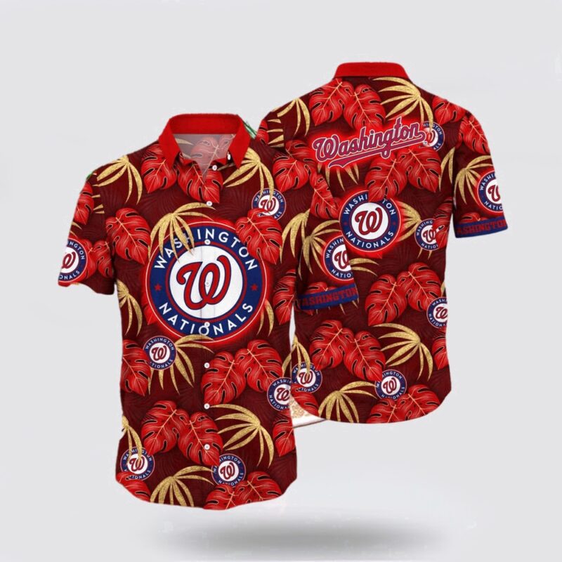 MLB Washington Nationals Hawaiian Shirt Perfect Fusion Baseball For Fans