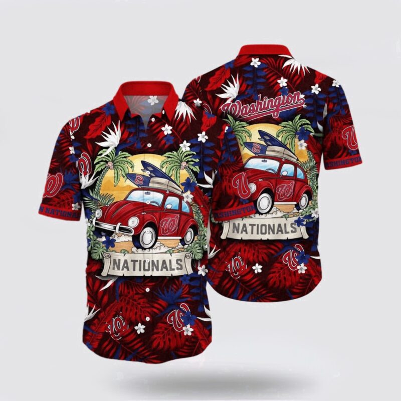 MLB Washington Nationals Hawaiian Shirt Welcome Summer Full Of Energy With Tropical Fashion For Fans