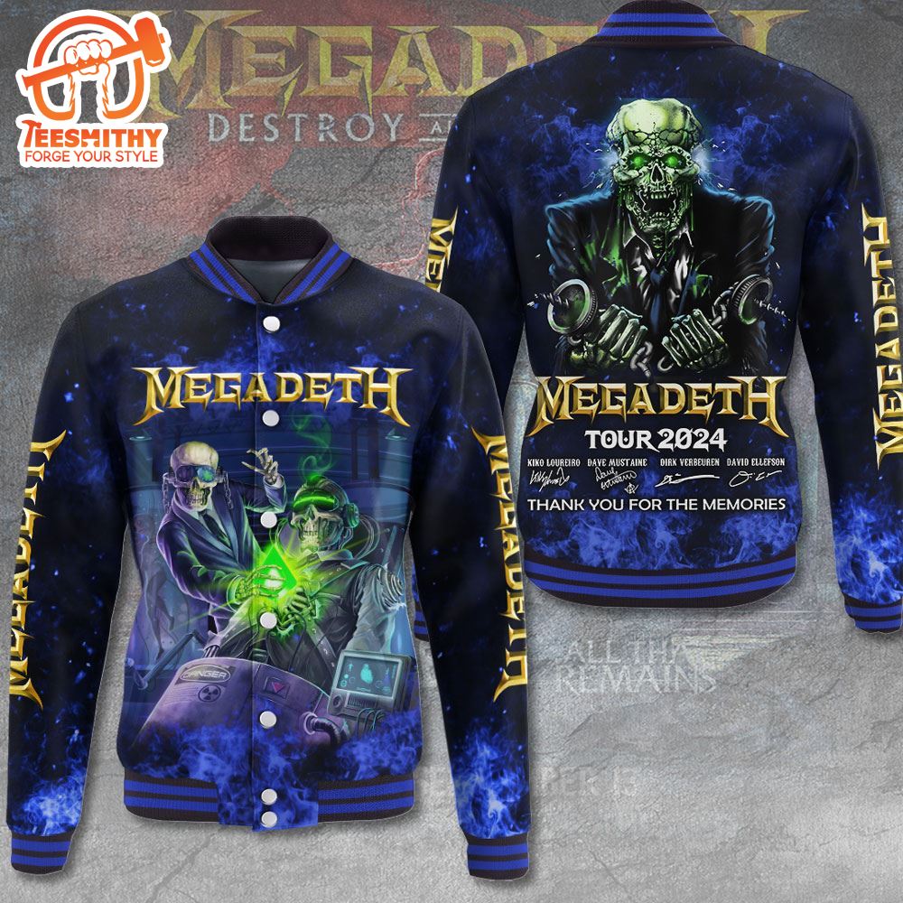 Megadeth Band 2024 Varsity Jacket Christmas For Fans