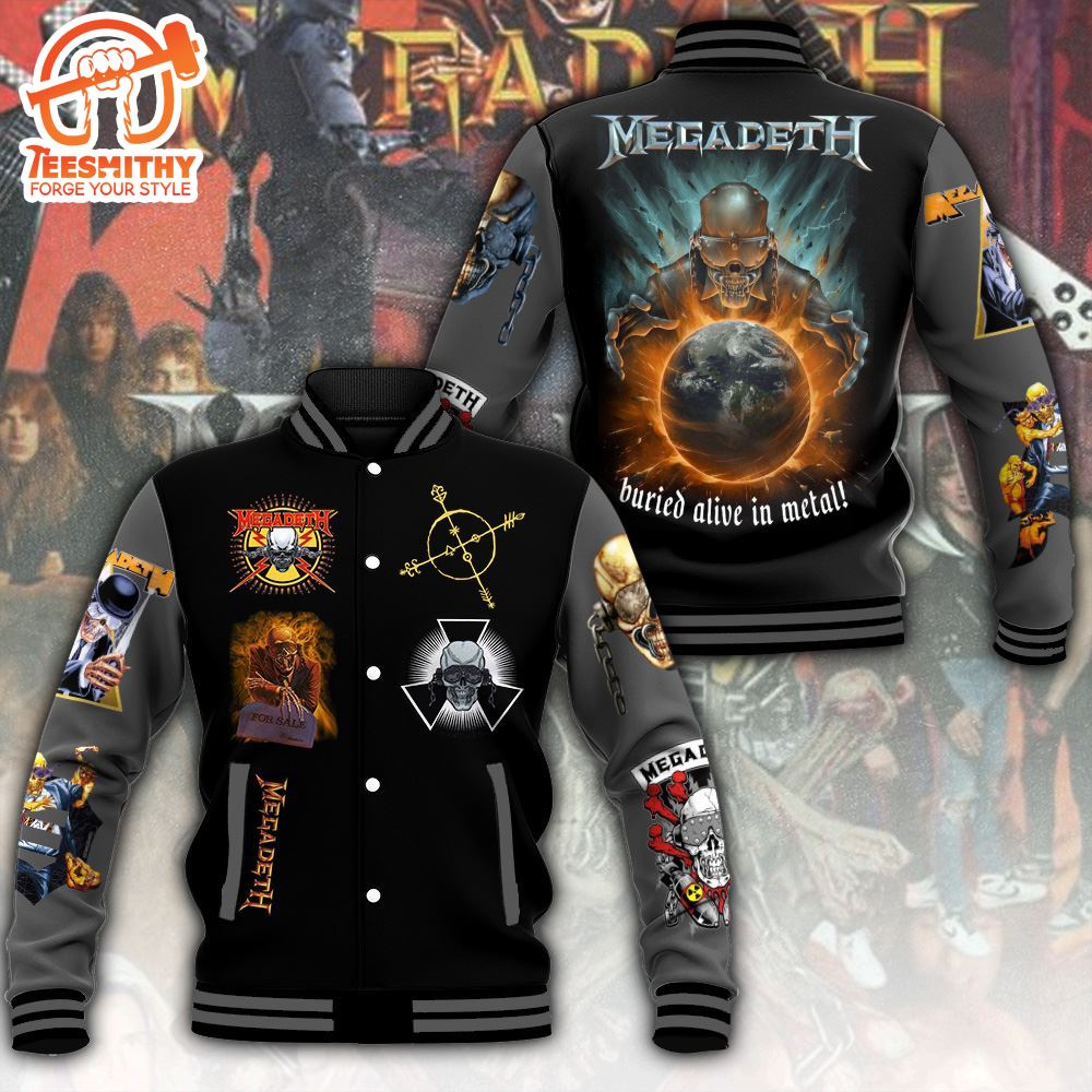 Megadeth Band Varsity Jacket Christmas For Fans