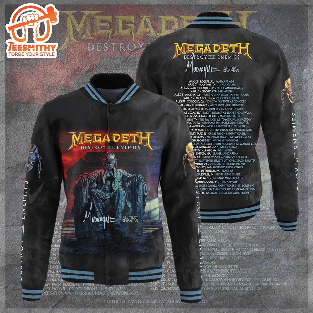 Megadeth Christmas For Fans Baseball Jacket