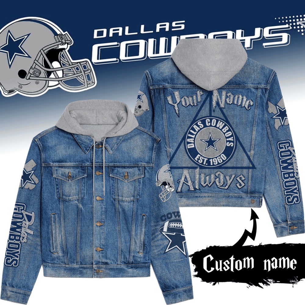 Dallas Cowboys Premium Hooded Denim Jacket