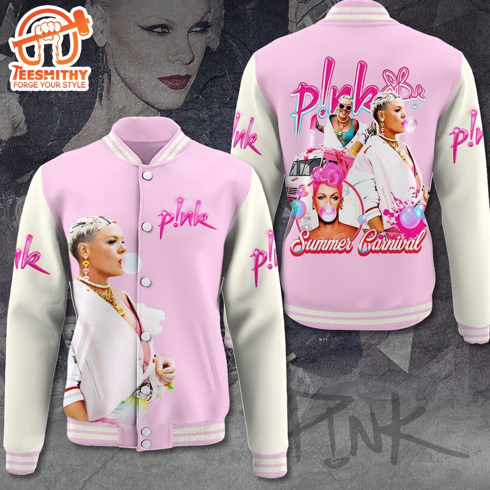 P!nk Love Pink Varsity Jacket Christmas For Fans