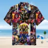 Psychedelic Kiss Collage Men’s Short Sleeve Aloha Shirts