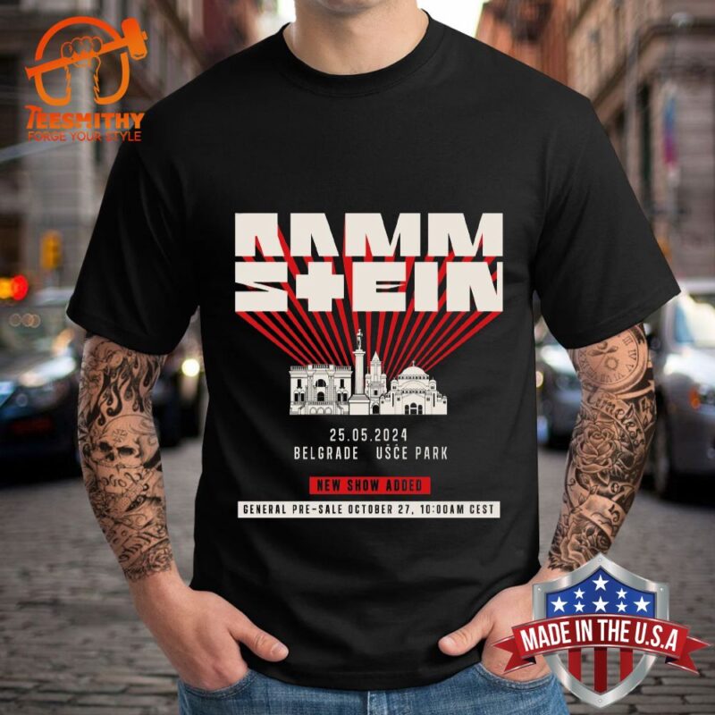 Rammstein 25 05 2024 Belgrade Usce Park Tour T-Shirt