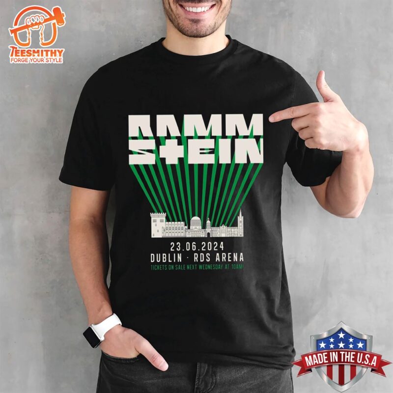 Rammstein Merch Europe Stadium Tour 2024 Reggio Emilia 21 July Unisex T-shirt